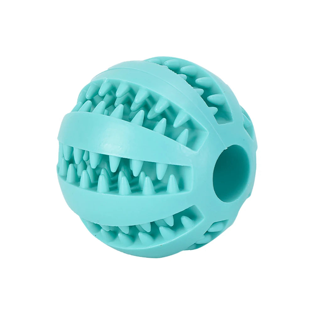 Bola de borracha interativa para pet, Mastigar brinquedo para cães pequenos, Limpeza dos dentes, Acessórios para cachorros Kasa & Pet