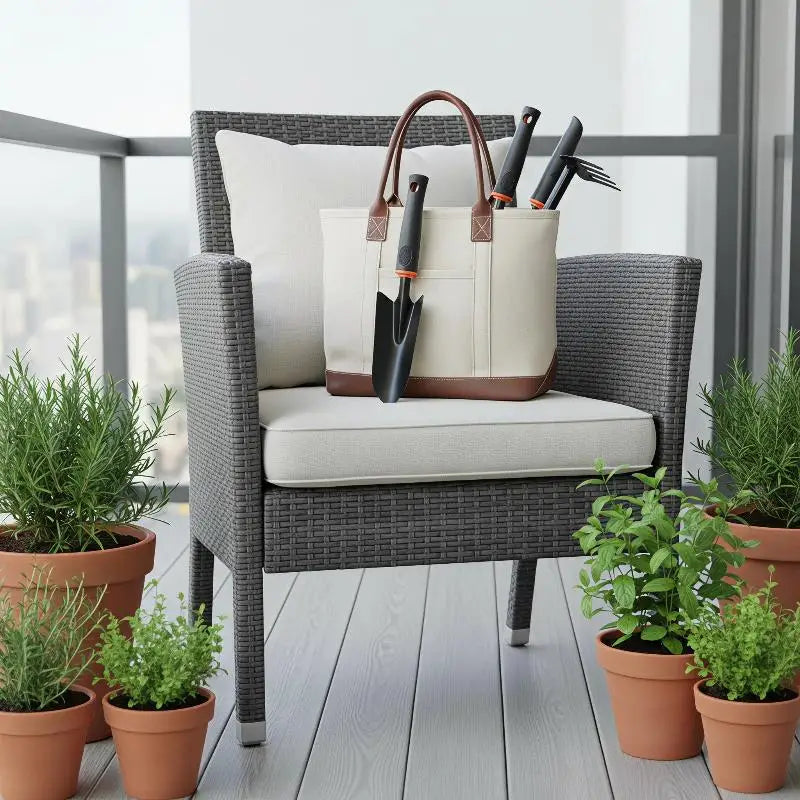 Conjunto de Ferramentas de Jardim Safe Edge Mini: Pá, Rastelo e Espátula Pequenas para Atividades de Plantio de Flores e Vegetais em Família