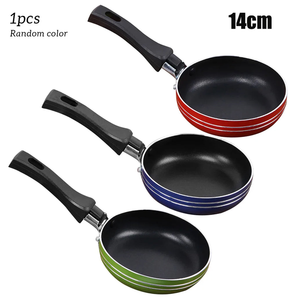 Mini frigideira de aço antiaderente, frigideira, panela para panelas, ferramentas de cozinha, ovos de fritar, cozinhar, 12cm, 14cm, 16cm Kasa & Pet Store