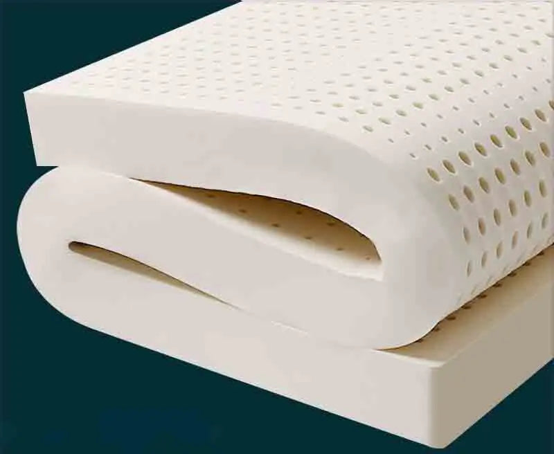 Colchão de Látex Natural com Capa, Tamanho Queen, Firmeza Média, Almofada Macia de Látex para Casa e Dormitório