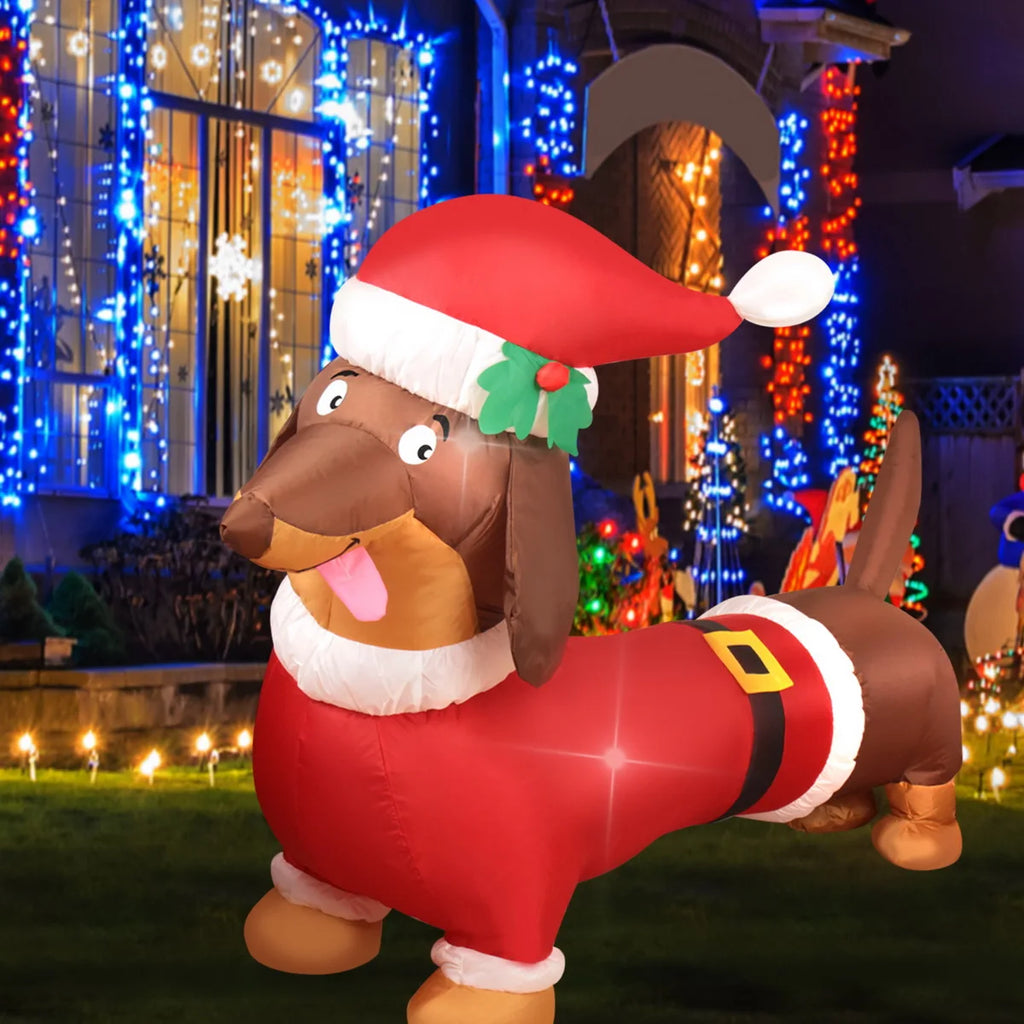 Decorações infláveis de natal-homem de gengibre, boneco de neve brilhante, boneco de neve de ramo, saco de presente boneco de neve decorações de gramado com luz LED