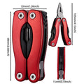 Alicate dobrável multifuncional profissional, mini ferramentas manuais EDC bolso portátil de aço inoxidável, terno de sobrevivência para acampamento ao ar livre
