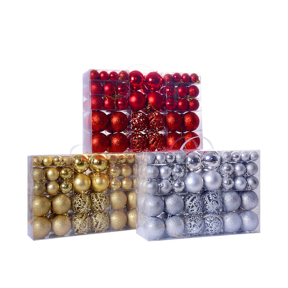 Christmas Tree Ornaments Set, ornamento inquebrável, nova decoração, roxo