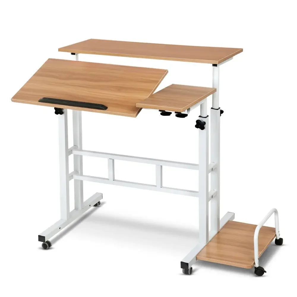 Mesa de computador móvel moderna, mesa de escrita elevatória, mesa de pé dobrável, mesa de cabeceira para quarto, mesa pequena individual, durável.