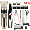 Kit de Tosa Elétrico Recarregável para Cães e Gatos, com Máquina de Cortar Pelos e Lixadeira de Unhas Silenciosa