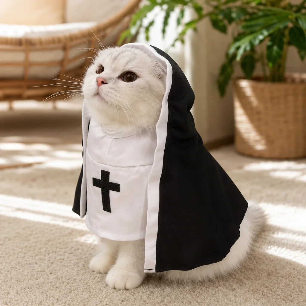 Roupas de Fantasia para Animais de Estimação para Cães e Gatos Pequenos e Médios, Vestidos Decorativos Engraçados para Halloween, Acessórios para Fotos de Animais de Estimação