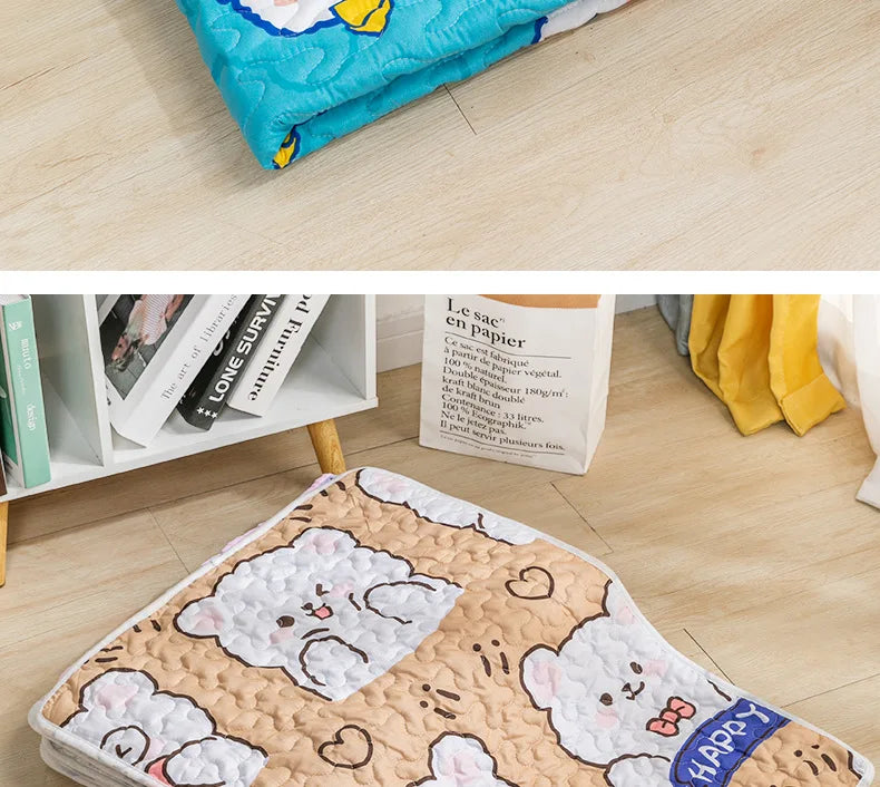 Tapete antiderrapante para animais de estimação, tapete para dormir especial de algodão para gatos, verão, confortável e respirável, produtos para animais de estimação
