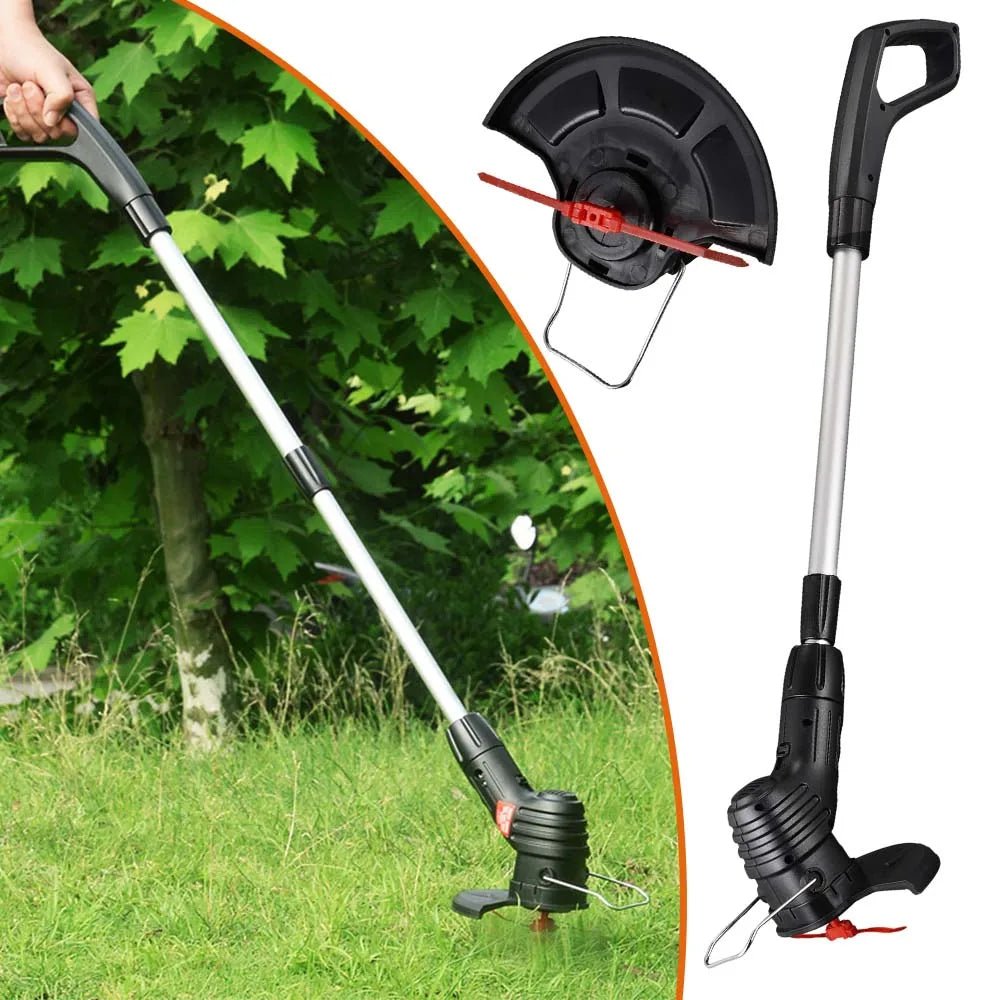 Aparador de grama elétrico portátil recarregável sem fio baixo ruído flor jardinagem poda portátil pequeno gramado corte ferramenta jardim
