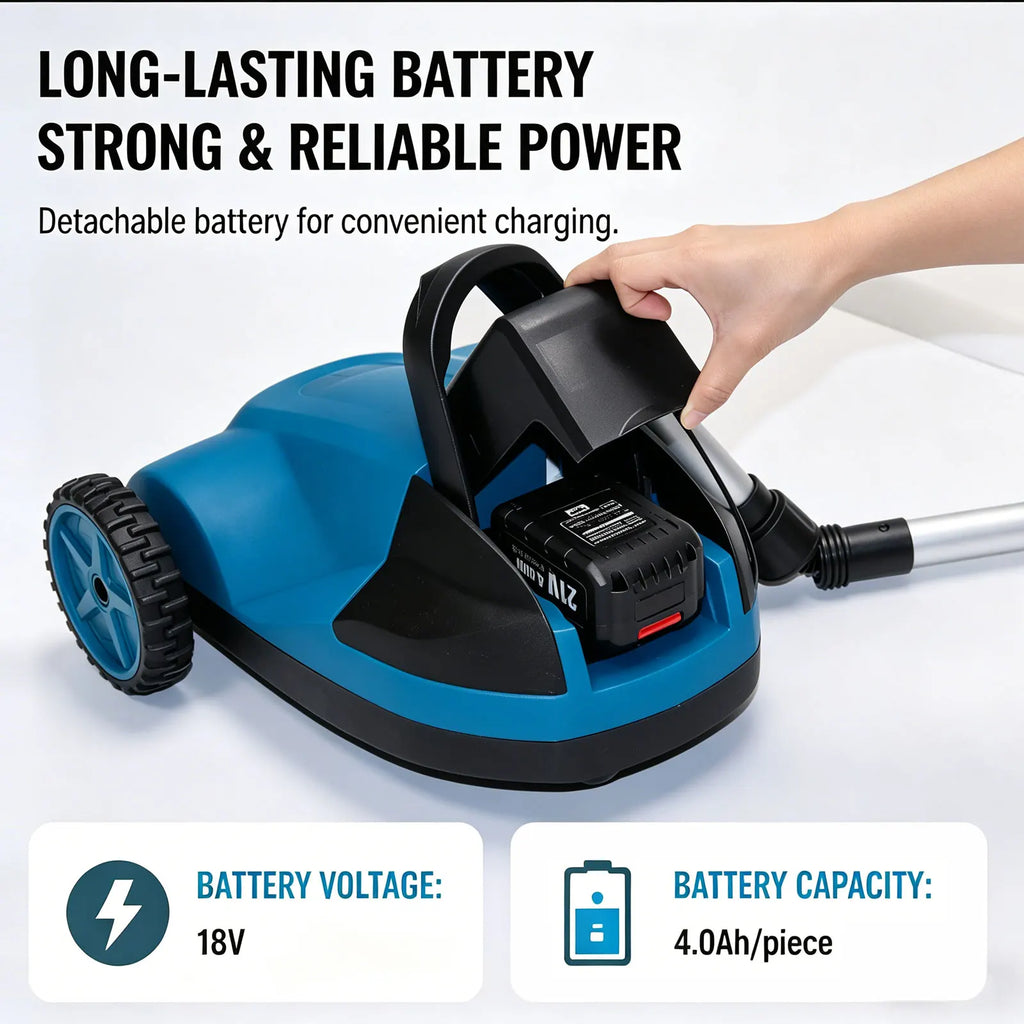 Novo Cortador de Grama Manual de Alta Performance com Bateria de Lítio para Jardim e Quintal – Manutenção Eficiente de Gramados