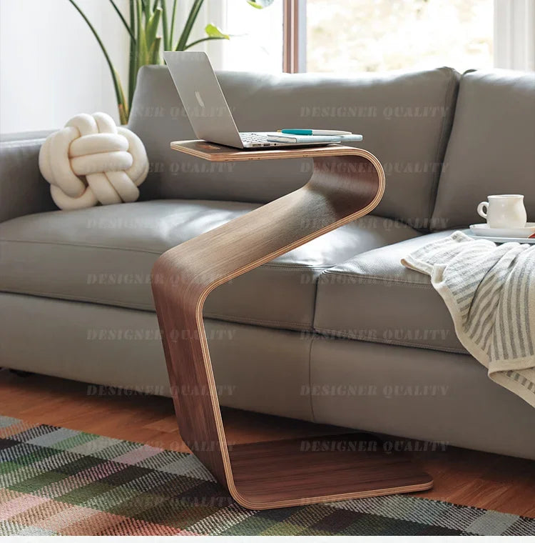 Mesa de centro nórdica minimalista, peça central chique de madeira maciça, ideal para salas de estar e cantos de varanda, simples e elegante