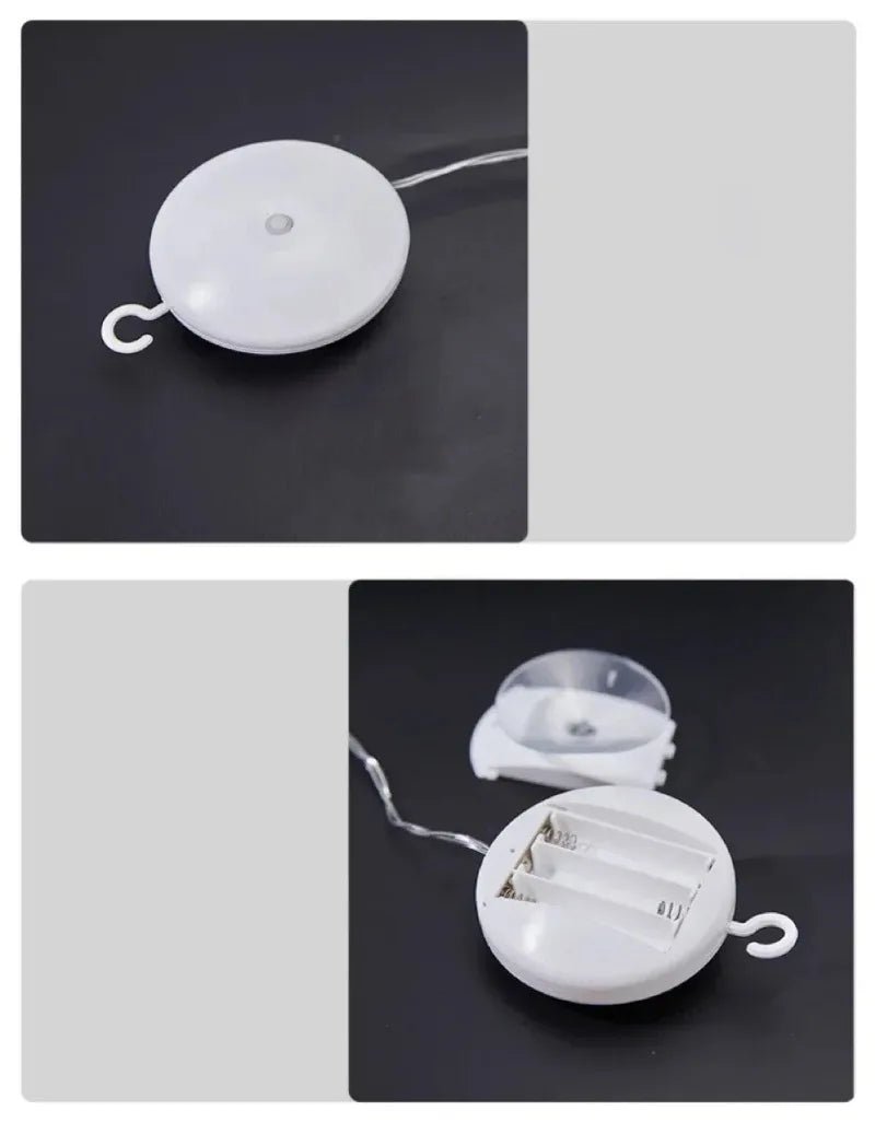 Led luzes da janela de natal silhueta decoração sino árvore de natal papai noel para o ano novo decoração de natal lâmpada de corda de fadas