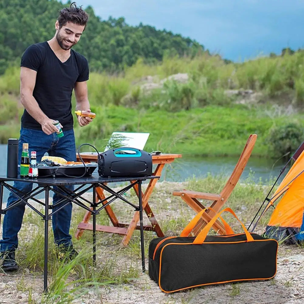Grelha carry bag grill utensílio saco durável carro wear prático caso de armazenamento organizador churrasco acessórios ferramenta saco de armazenamento