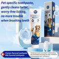 PetClear 120g de pasta de dente para animais de estimação com sabor de leite - remover tártaro, dentes limpos, refrescar a respiração, reduzir a placa para animais de estimação