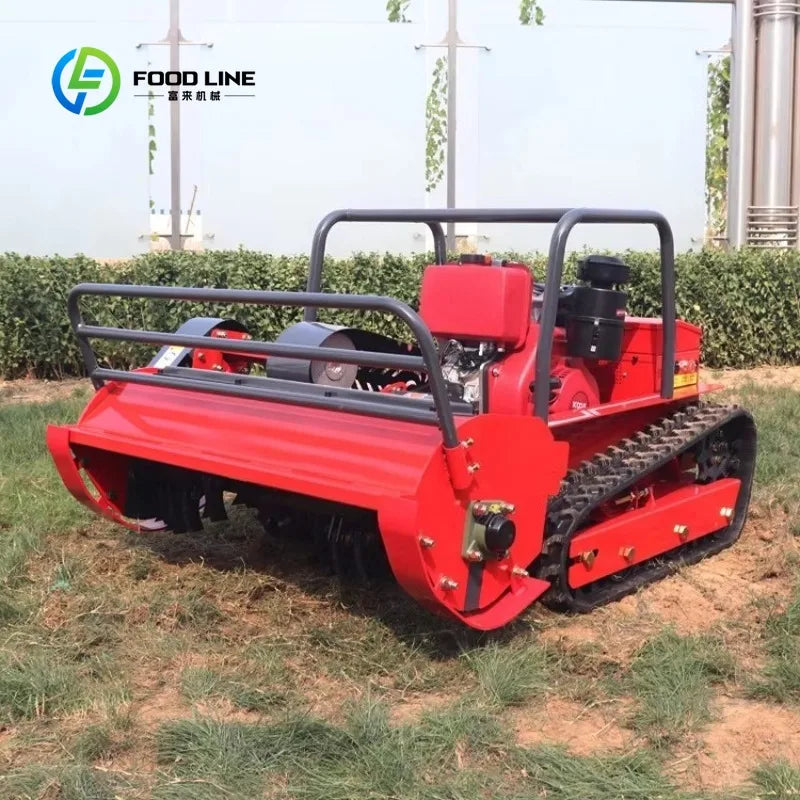 Cortador de Grama Elétrico Robótico de Esteira para Uso Doméstico, Personalizado, com Lâminas de 800mm, 1000mm, 1200mm, para Cortar Grama