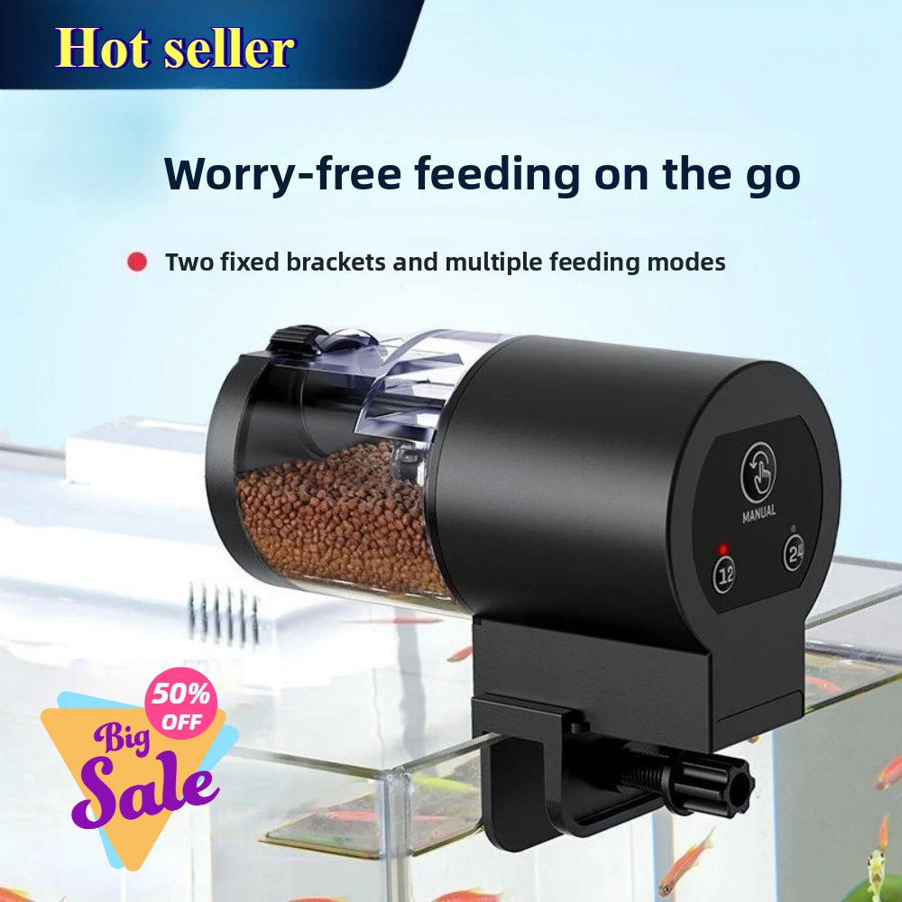 Alimentador Automático para Aquários, Acessórios para Tanques de Peixes, Dispensador de Ração para Peixes, Equipamento para Aquário, Produtos para Animais Aquáticos