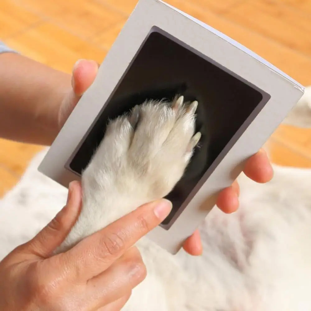 Kit de Impressão de Patas para Gatos e Cães, Almofada de Tinta Não Tóxica e Sem Contato para Lembranças de Animais de Estimação