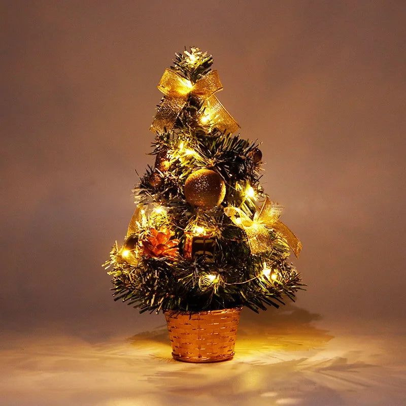 Decorações de árvore de natal crianças diy artesanato casa quarto festa 20/30/40cm árvore de natal artificial 2023 presente de ano novo