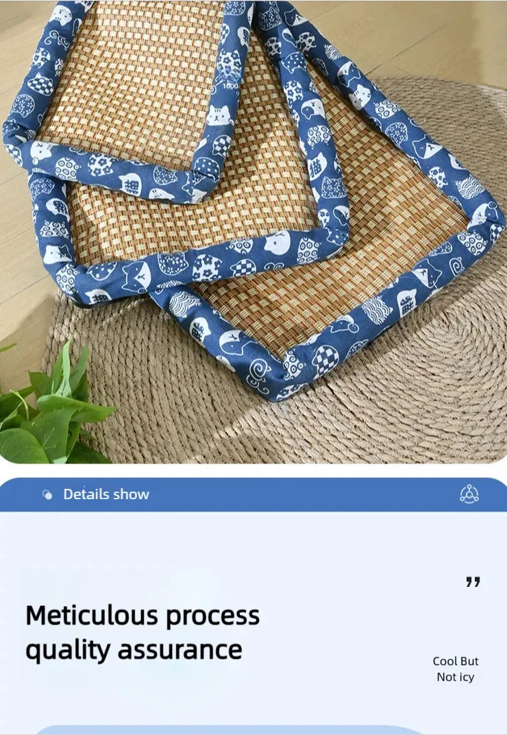Cama para animais de estimação para gatos e cães, adequada para todas as estações, tapete refrescante de verão, confortável e resistente a pelos, suprimentos para animais de estimação com o.