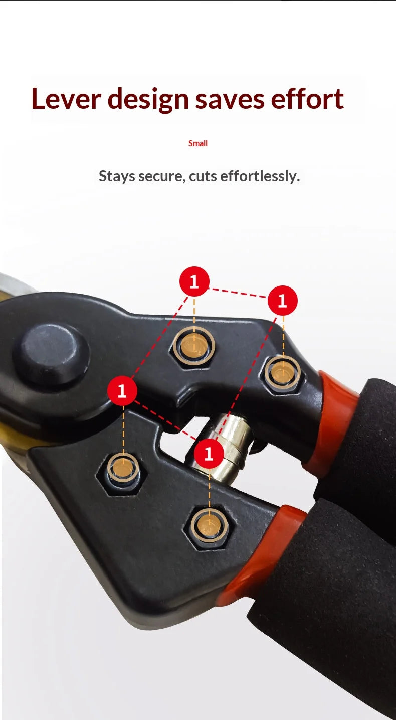 1PCS Tesoura de Poda Profissional em Aço Inoxidável Multifuncional para Jardim e Quintal - Ferramenta Manual Ultra Resistente