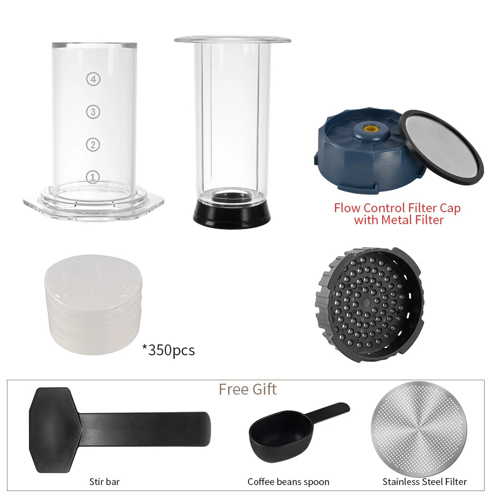 Cafemey máquina de café expresso portátil imprensa francesa barista ferramenta cafeteira imprensa ar máquina café com filtros para aeropress