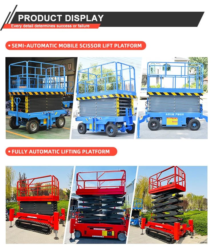 Plataforma Elevatória Hidráulica Mini de 4m, 6m, 8m, 16m, Plataforma Elevatória Elétrica Móvel Autopropelida com Aprovação CE - Kasa & Pet