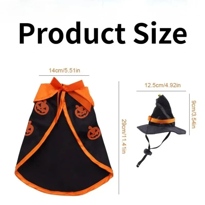 Halloween animal de estimação traje para gatos respirável macio bonito roupas para animais de estimação manto forma abóbora padrão arnês traje gato cão cosplay ferramenta