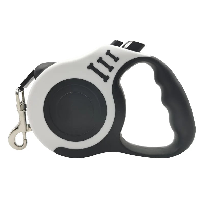 Coleira Retrátil para Cães 3m 5m Automática com Trava de Segurança em Nylon para Cães de Porte Médio, Grande e Pequeno para Caminhadas ao Ar Livre, Trilhas e Viagens