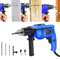 Furadeira de martelo 240V para madeira, metal, concreto, furadeira de impacto elétrica com fio de 850W, velocidade variável de 3000 rpm, 2 em 1 com 360 °   Rotação
