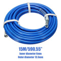Tubo de limpeza de alta pressão, 7.5/10/13/15m, 5000psi, pulverizador mal ventilado, mangueira de pintura com bico, pistola de pulverização, ferramenta de mangueira de limpeza de água