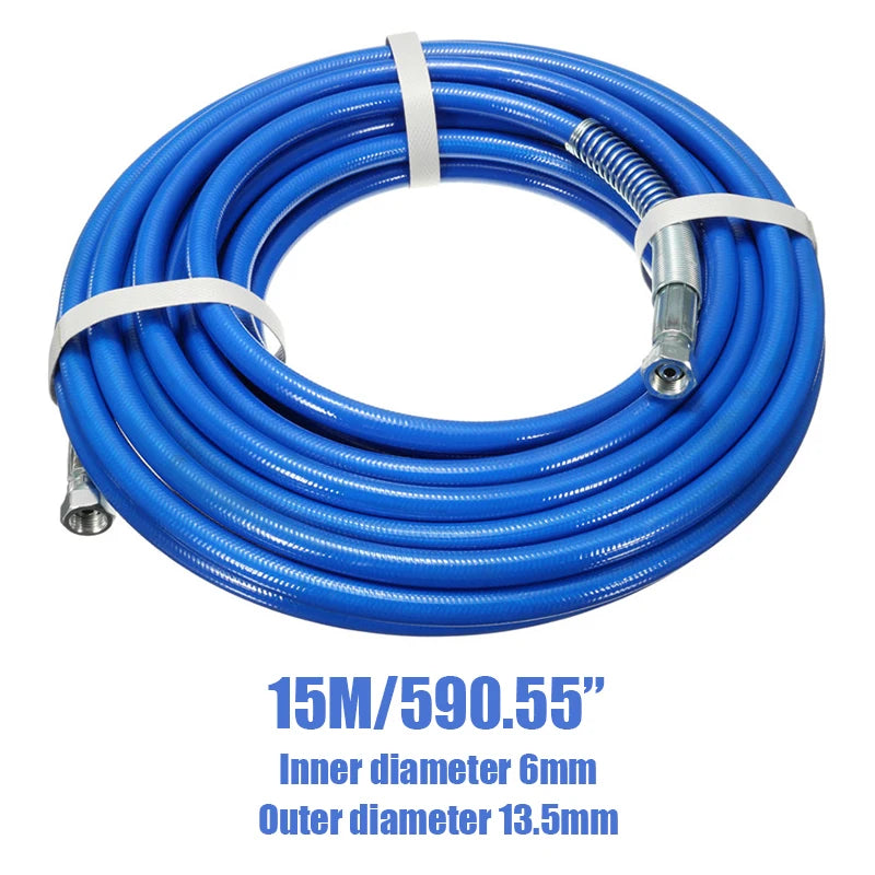 Tubo de limpeza de alta pressão, 7.5/10/13/15m, 5000psi, pulverizador mal ventilado, mangueira de pintura com bico, pistola de pulverização, ferramenta de mangueira de limpeza de água