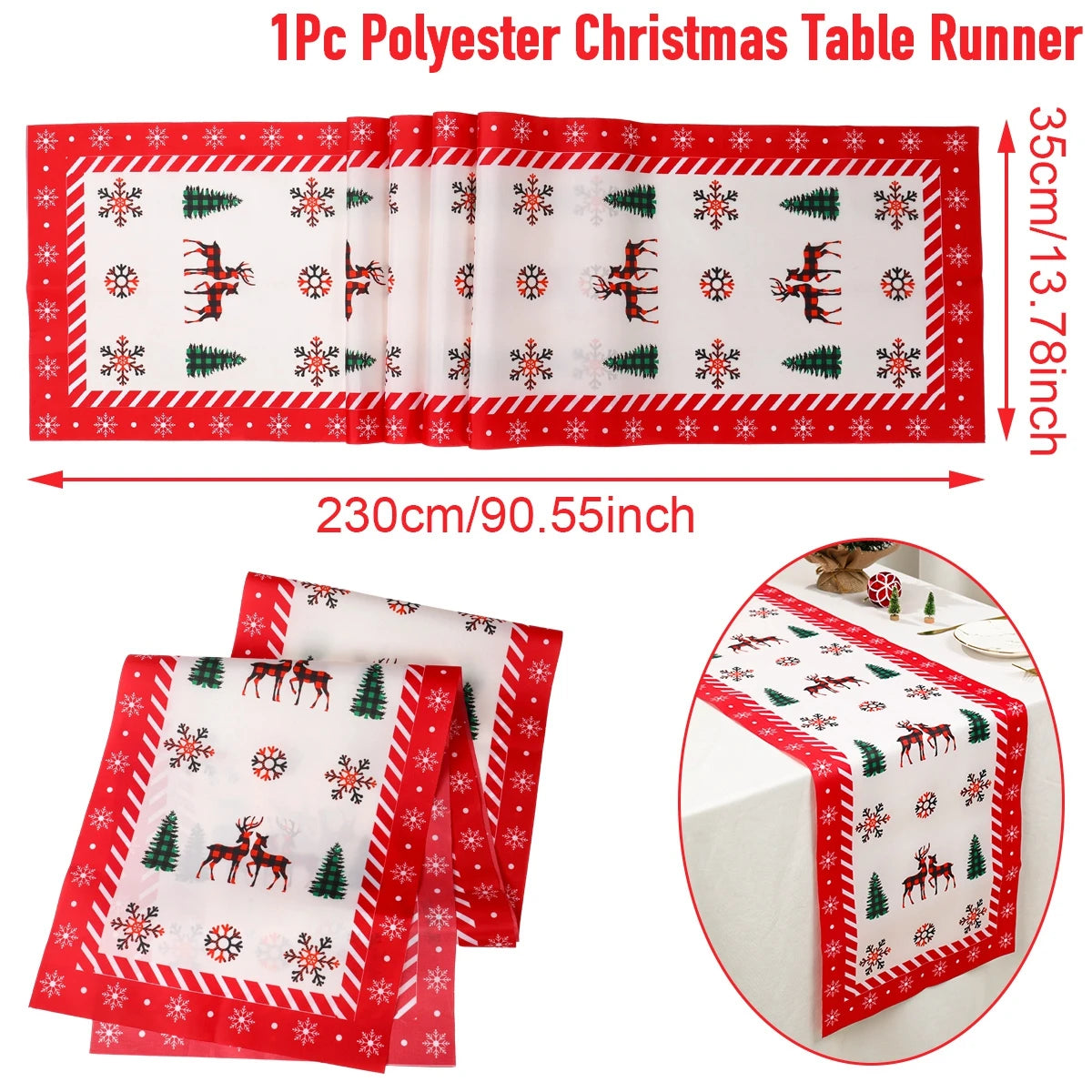 Natal papai noel corredor de mesa navidad natal noel árvore boneco de neve bandeira de mesa feliz natal decoração para casa 2025 ano novo 2026
