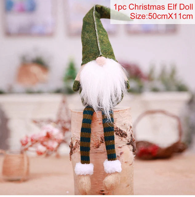 Ornamentos de boneca de natal feliz natal decorações para casa 2025 decoração de natal presentes navidad natal noel decoração de ano novo 2026 presentes