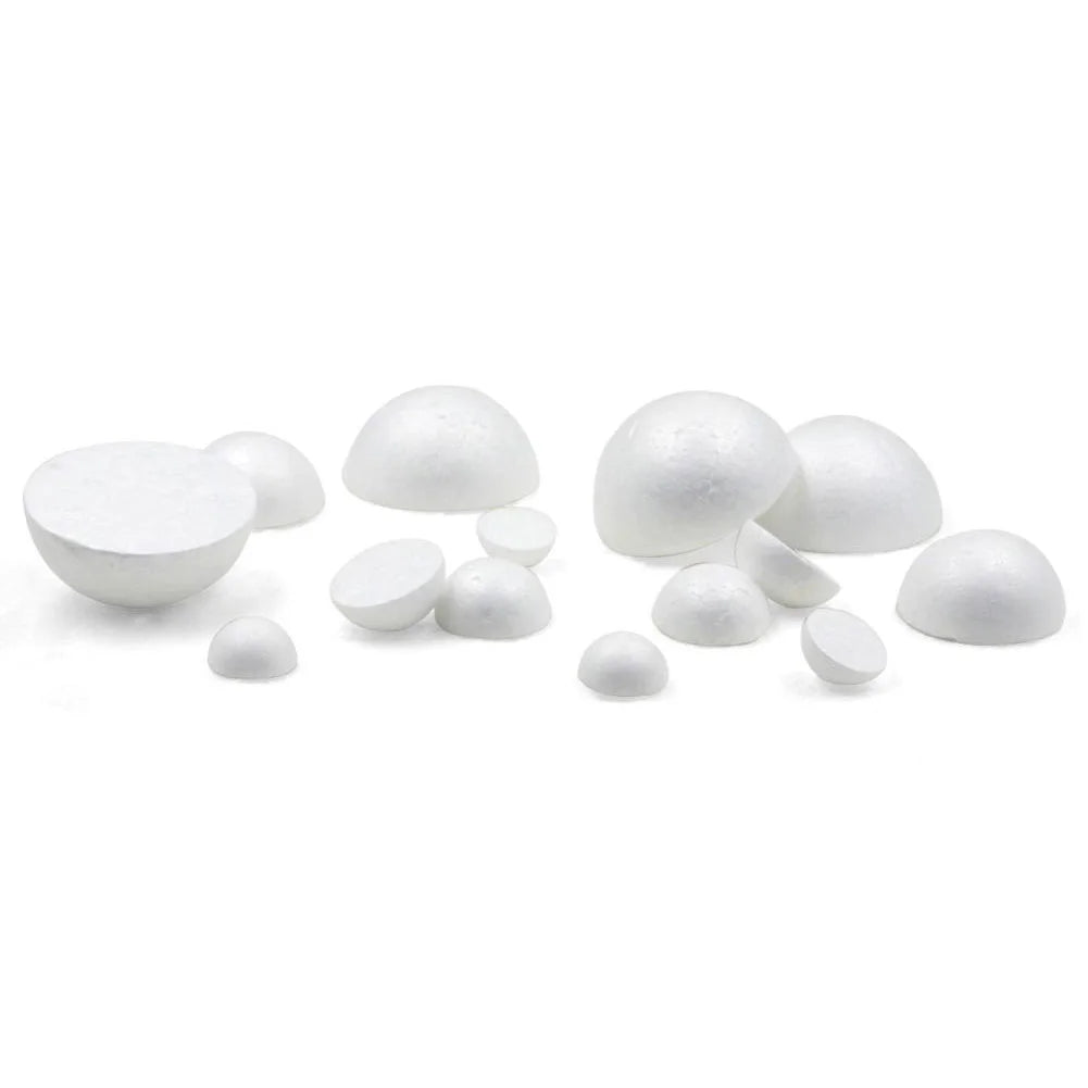 7.5/8/9/10/12/15cm meia redonda poliestireno bolas de espuma para diy natal crianças pintadas festa de casamento bolas de flores decoração