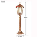 Luzes de LED para Jardim ao Ar Livre, Estilo Vintage Europeu, Impermeáveis IP54, 80CM, Lâmpadas Pretas E27 para Iluminação de Paisagismo em Jardins e Quintais AC85-265V