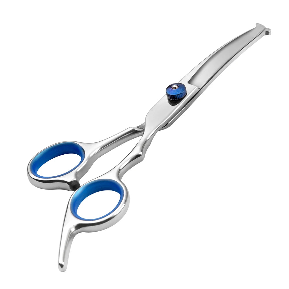 Tesoura do cabelo do cão de pelúcia, Pet Clean Grooming Tools, cabeça redonda segura, 6 ", 1Pc