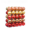 1 conjunto de 50 peças pingentes de bola de natal coloridos de 4cm