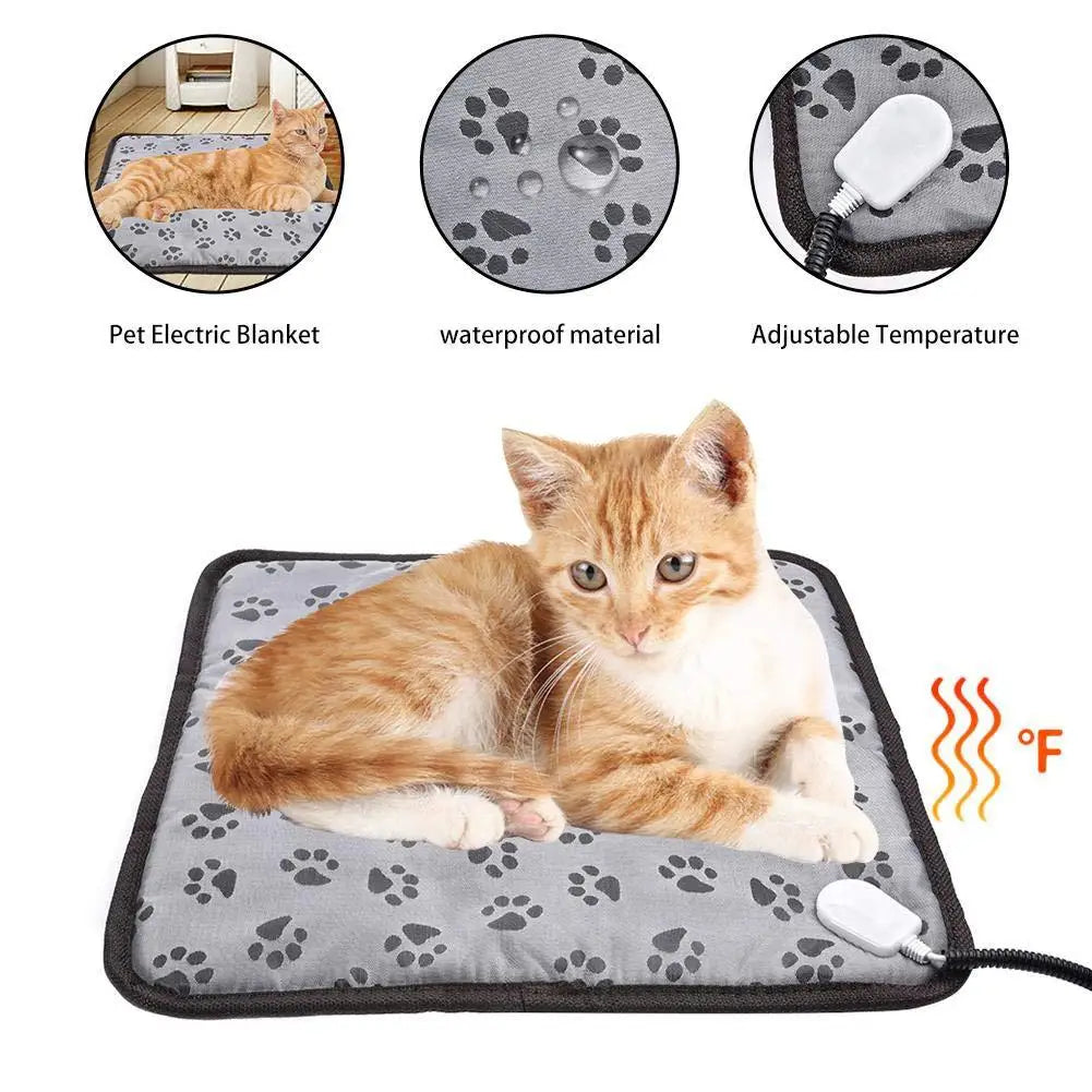 Almofada de aquecimento elétrica do animal de estimação para cães e gatos almofada de aquecimento ajustável