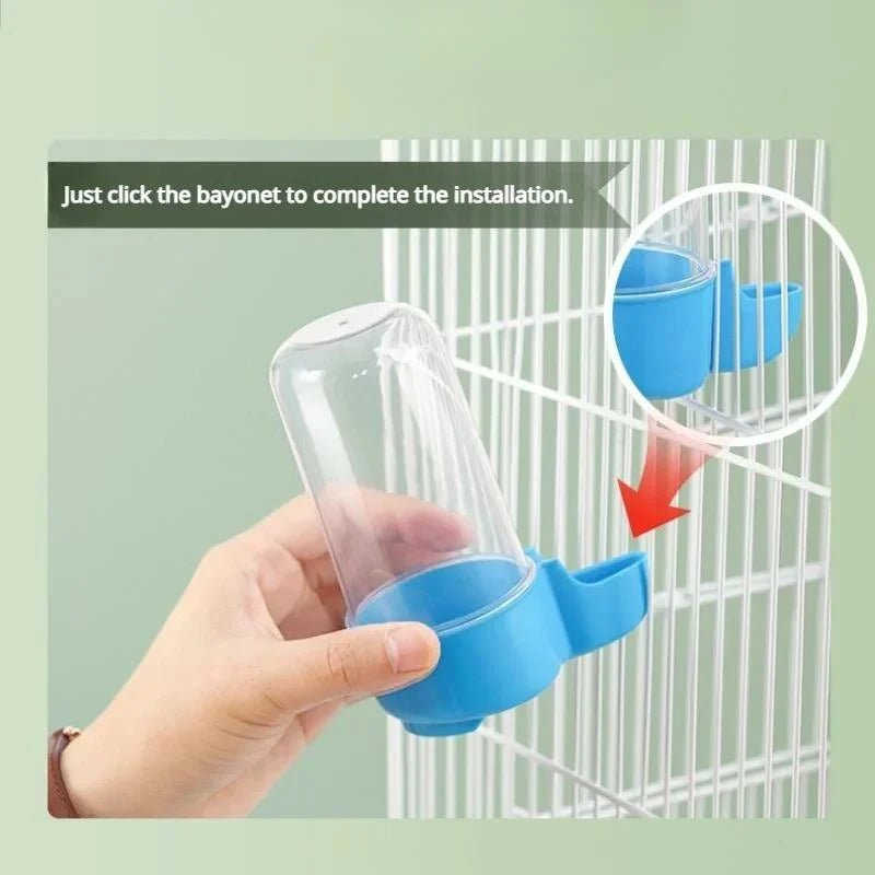 Dispensador de Água e Comida para Animais de Estimação, Caixa de Alimentos para Pássaros, Acessórios para Gaiolas de Esquilos e Papagaios