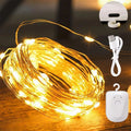 Luzes de fadas de natal recarregável led à prova d' água rgb luz de corda 8 modos design destacável para decoração de festa de casamento de árvore de natal