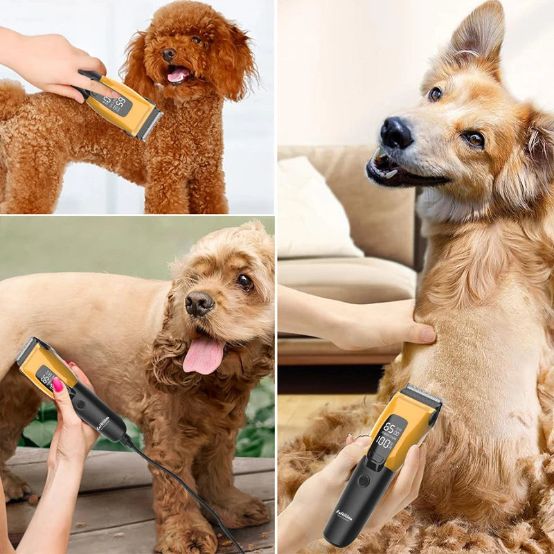 Máquina de Cortar Pelos Profissional para Animais de Estimação, Aparador de Pelos para Cães e Gatos, Carregamento Tipo-C, Máquina Elétrica para Cães Pequenos e Grandes