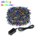 2025 decoração de ano novo led luz de natal branco/quente/rgb à prova dwaterproof água luzes da corda de fadas para cortina iluminação festa de casamento