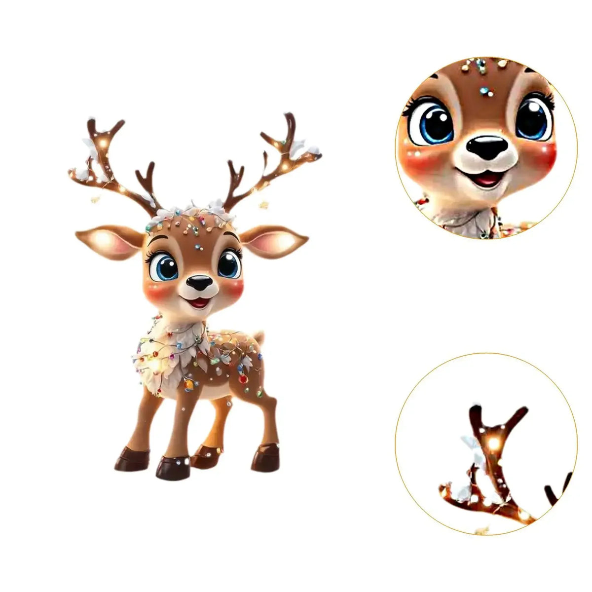 Decoração de natal cervos árvore de natal elk ornamento decoração para casa rena feliz natal presente navidad noel ano novo 2024