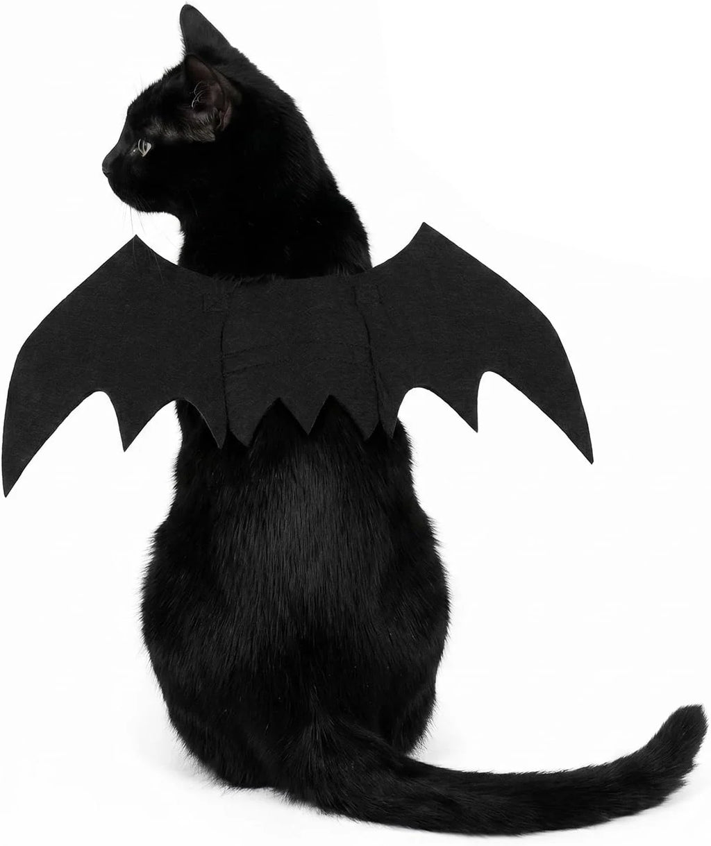 Asas de Morcego para Animais de Estimação de Halloween, Acessórios de Cosplay para Gatos e Cães, Adereços de Transformação para Festas Festivas com Atmosfera Divertida