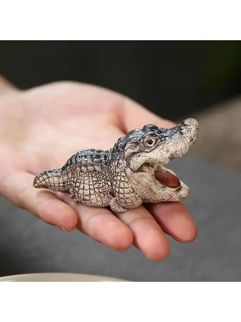 1 Peça de Ornamento de Chá Boutique, Pequenos Animais Engraçados Feitos à Mão, para Cerimônia do Chá, Decoração Financeira, Brinquedo, Presente, Decoração de Mesa para Casa