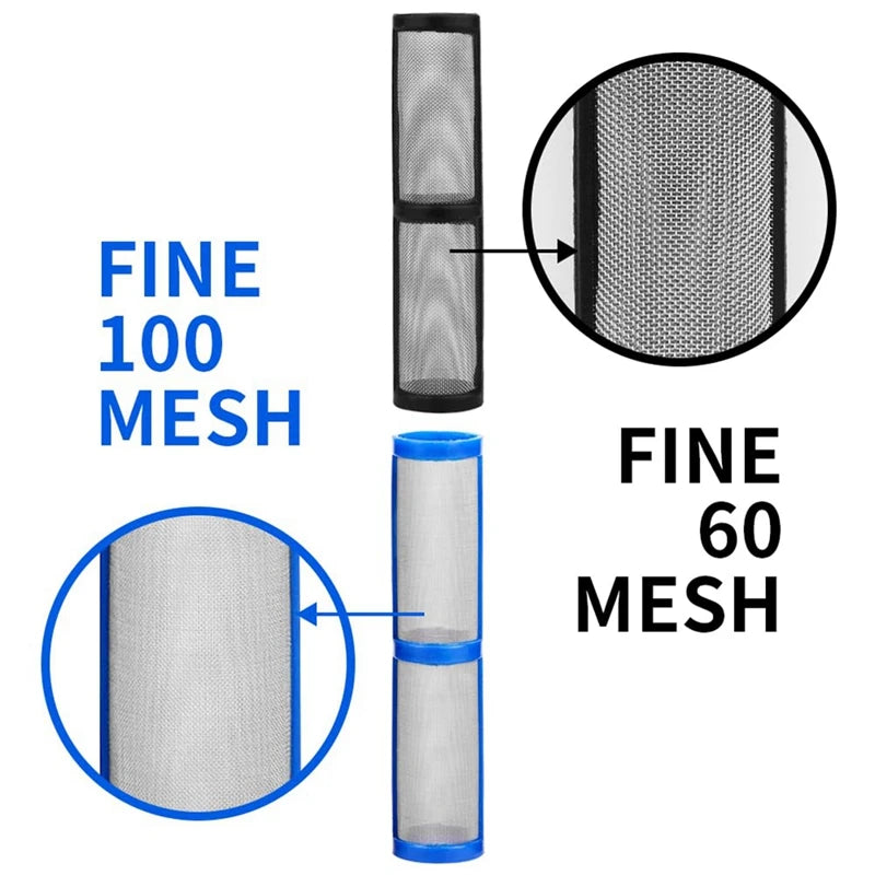 Airless pintura pulverizador filtro Manifold, bomba filtro Manifold, 246384, 60Mesh, 246382, 100Mesh, 12pcs, 390, 395, 490, 495,