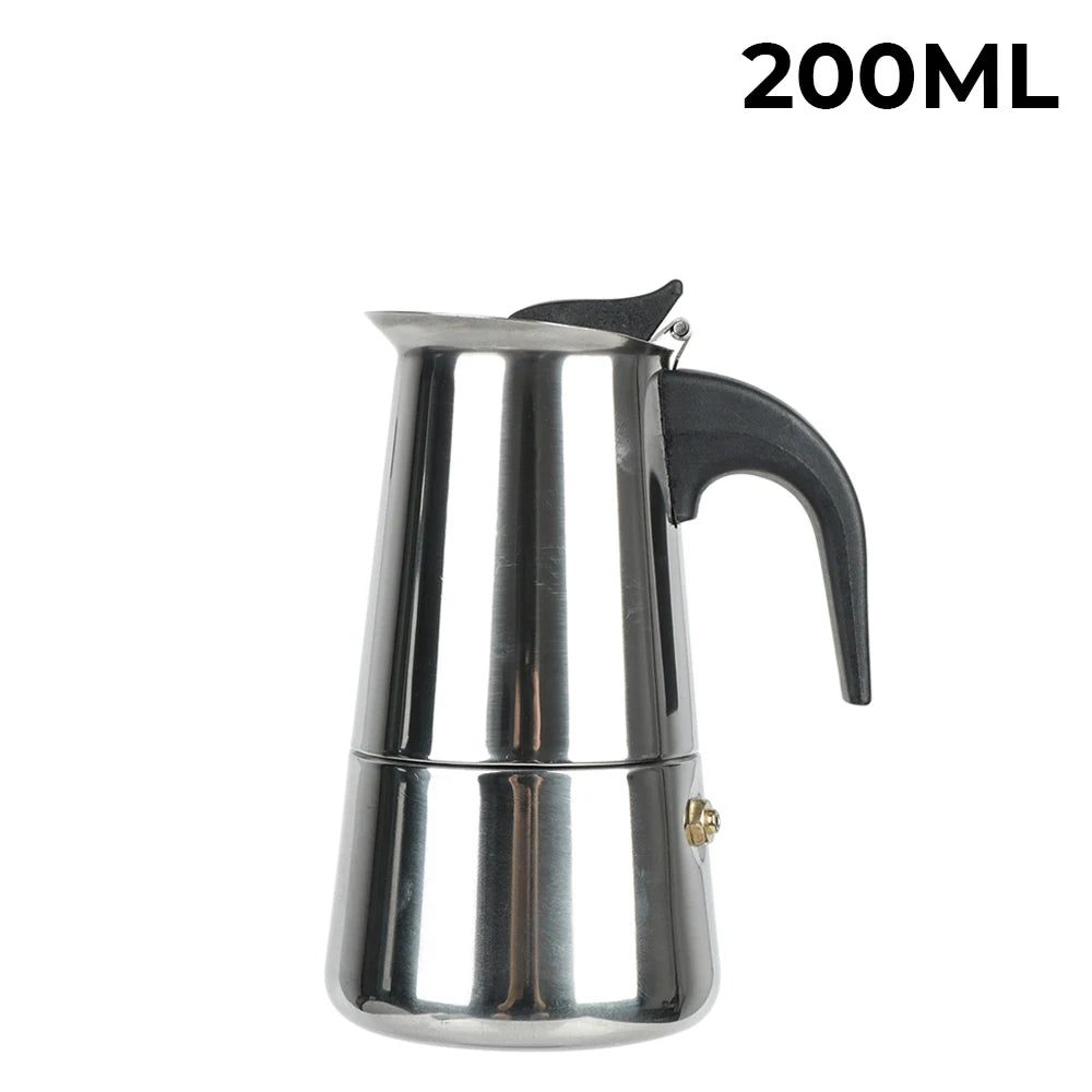 Cafeteira moka cafeteira de aço inoxidável 2/4/6/9 copos mocha espresso latte fogão filtro cafeteira para cozinha