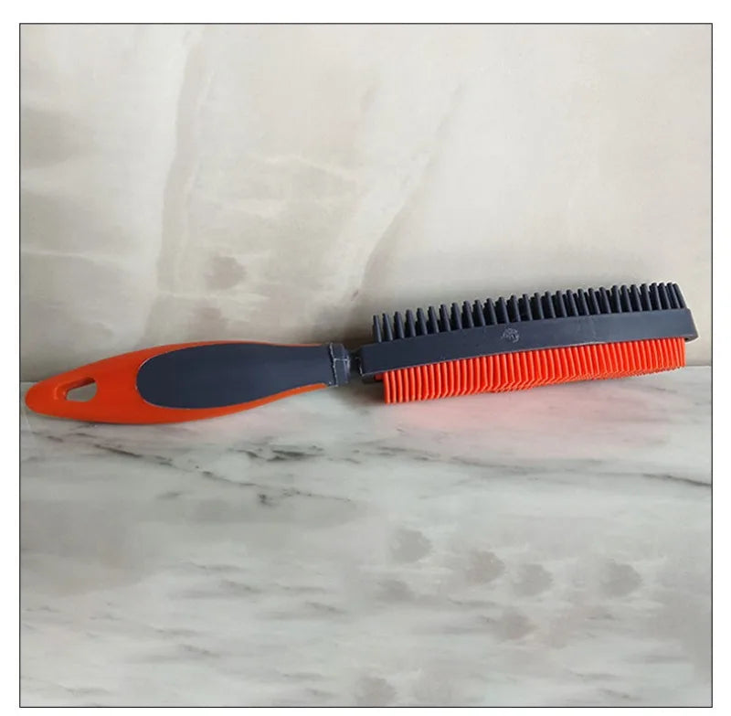 Escova Removedora de Pelos de Animais: Ferramenta de Higiene Suave com Efeito de Massagem para Cães e Gatos, Escova de Pelos Fácil de Limpar para Roupas e Estofados