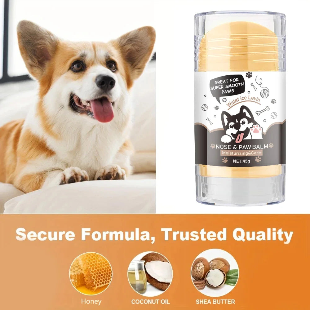 Bálsamo para patas de cachorro - Lick Safe Snout Soother - Estimulação hidratante, calmante e nutritiva - Evitar rachaduras e feridas - Creme para pés de cachorro encerado, óleo, manteiga, extrato