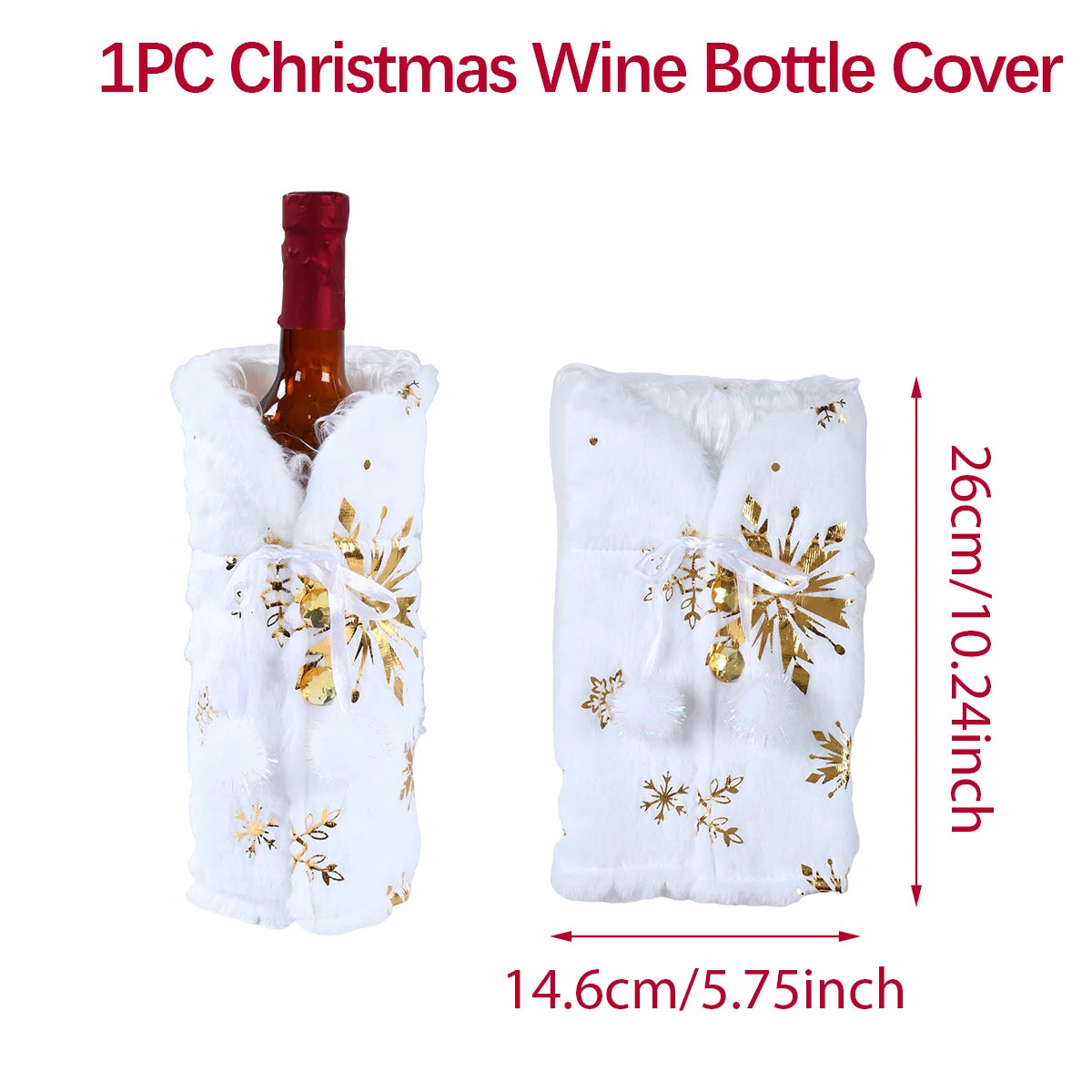 Natal garrafa de vinho capa feliz natal decorações para casa 2025 navidad noel natal ornamentos presente de natal feliz ano novo 2026