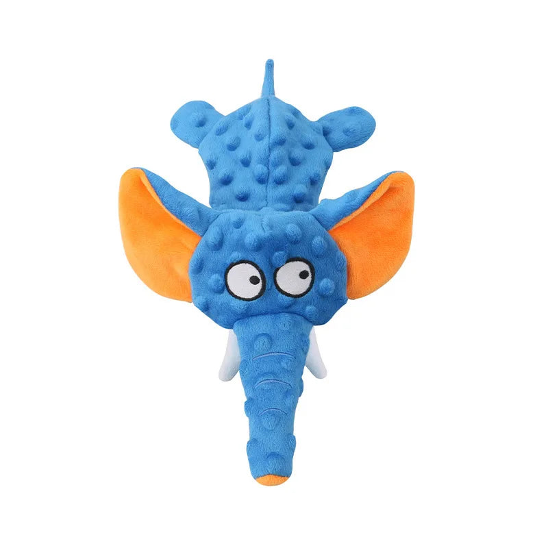 Brinquedos de Pelúcia Pequenos para Cães, Brinquedo Durável em Forma de Elefante com Som, Brinquedo Interativo Indestrutível para Cães, Suprimentos para Filhotes